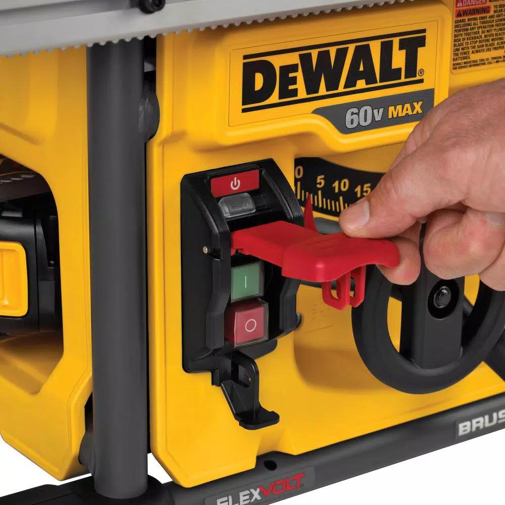 DEWALT FLEXVOLT 60V MAX Cordless Brushless 8-1/4 in. Table Saw Kit with (3) 6.0 Ah Batteries