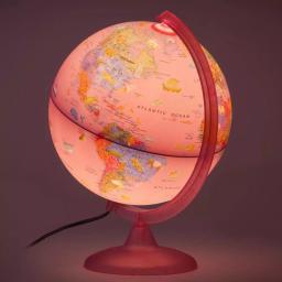 Waypoint Geographic Safari Explorer Pink Ocean Animals 10 in. Illuminated Desktop Kids Globe thumbnail 1