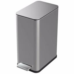 StyleWell 2.6 Gal. Stainless Steel Slim Step On Trash Can with Removable Liner thumbnail 1