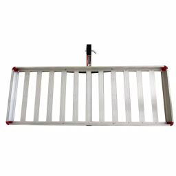 MaxxHaul 60 in. x 22 in. Aluminum Basket Style Hitch Cargo Carrier, 500 lb. Capacity, 2 in. Receiver thumbnail 3