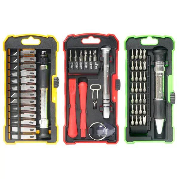 Eclipse Tools 3-Pack Precision Hobby, Repair, and Smartphone Disassembly Tool Set, 54-Piece