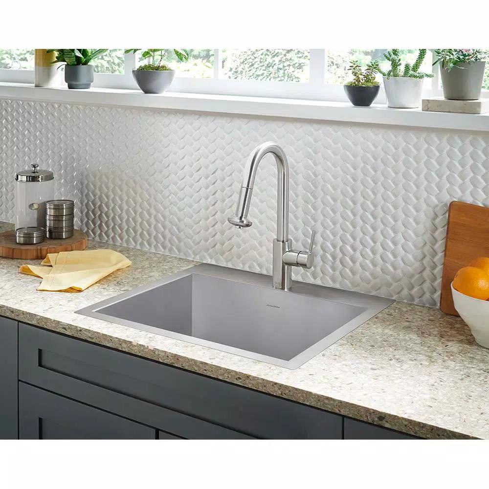 American Standard Memphis Single-Handle Pull-Down Kitchen Faucet, Stainless Steel, 1.8 GPM