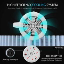 VIVOHOME 16-Cup Water Distiller Machine, 4L Countertop Water Purifier with Carbon Filter for Home and Office thumbnail 3