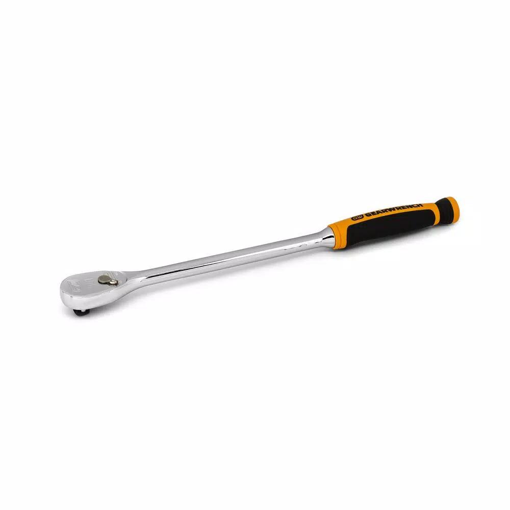 GEARWRENCH 3/8 in. Drive 90-Tooth 13 in. Dual Material Teardrop Ratchet