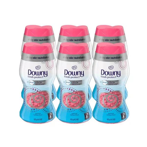 Downy Fresh Protect April Fresh In-Wash Scent Beads with Febreze Odor Defense, 4.3 oz (6-Pack)