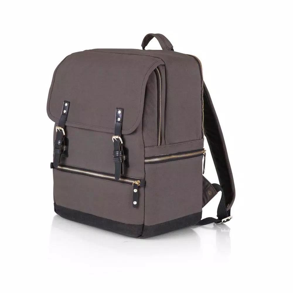 Legacy Bar-BackPack Grey Portable Cocktail Tote with 16-Piece Tool Organizer