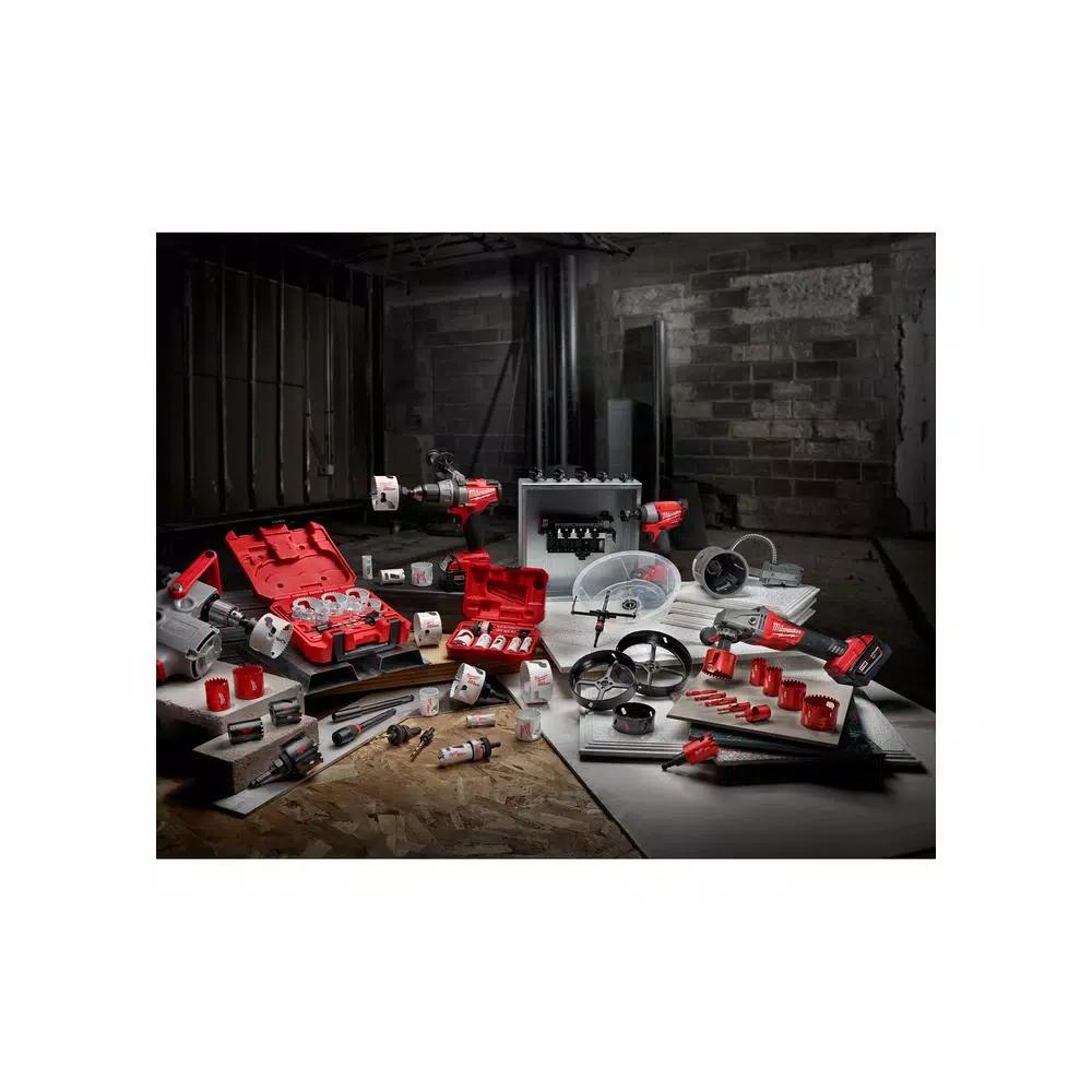 Milwaukee 7/16 in. Quick Change Large Hole Saw Arbor with Pilot Drill Bit