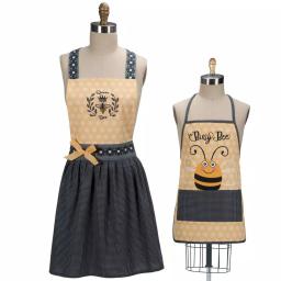Kay Dee Queen Bee Yellow Cotton Hostess and Child Apron Set thumbnail 1