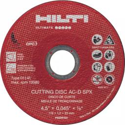Hilti Ultimate SPX Zirconium Cutting Disc 5 in. x 0.040 in. x 7/8 in. (25-Pack) thumbnail 1