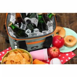 GigaTent Collapsible Soft-Side Insulated Cooler with 2 Cargo Pockets and Bottle Opener - Orange thumbnail 6