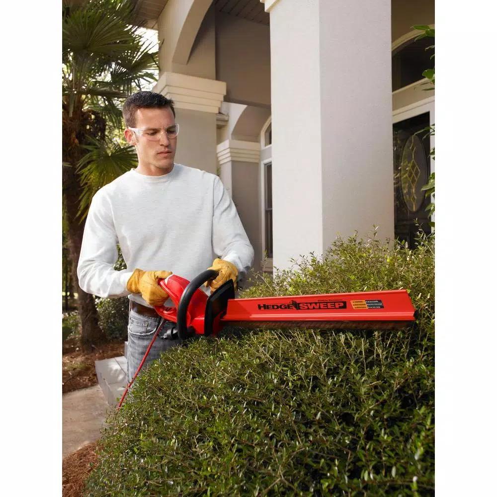 Homelite 22 in. 3.7 Amp Electric Hedge Trimmer with HedgeSweep Debris Shield