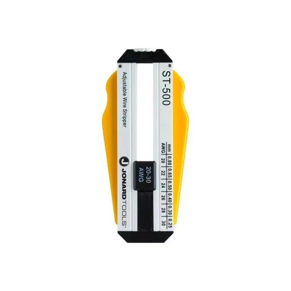 Jonard Tools ST-500 Adjustable Wire Stripper, 20-30 AWG, Hardened Steel Blade