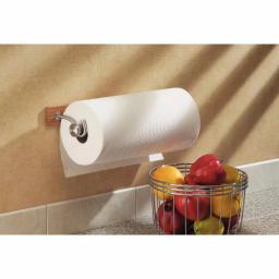 interDesign Formbu Bamboo Wall Mount Paper Towel Holder with Brushed Stainless Steel Accents thumbnail 2