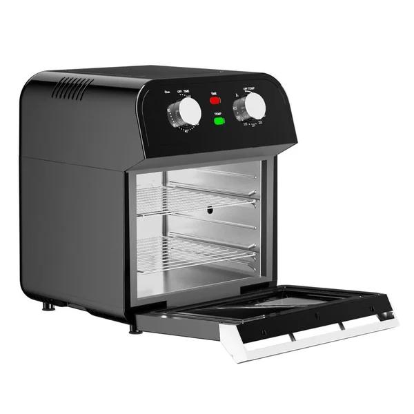 Costway 12.7 Qt. Black Air Fryer Oven with Rotisserie, 1600W Multi-Function Cooker