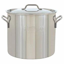 Bayou Classic 20 qt. Stainless Steel Brew Kettle with Lid thumbnail 1