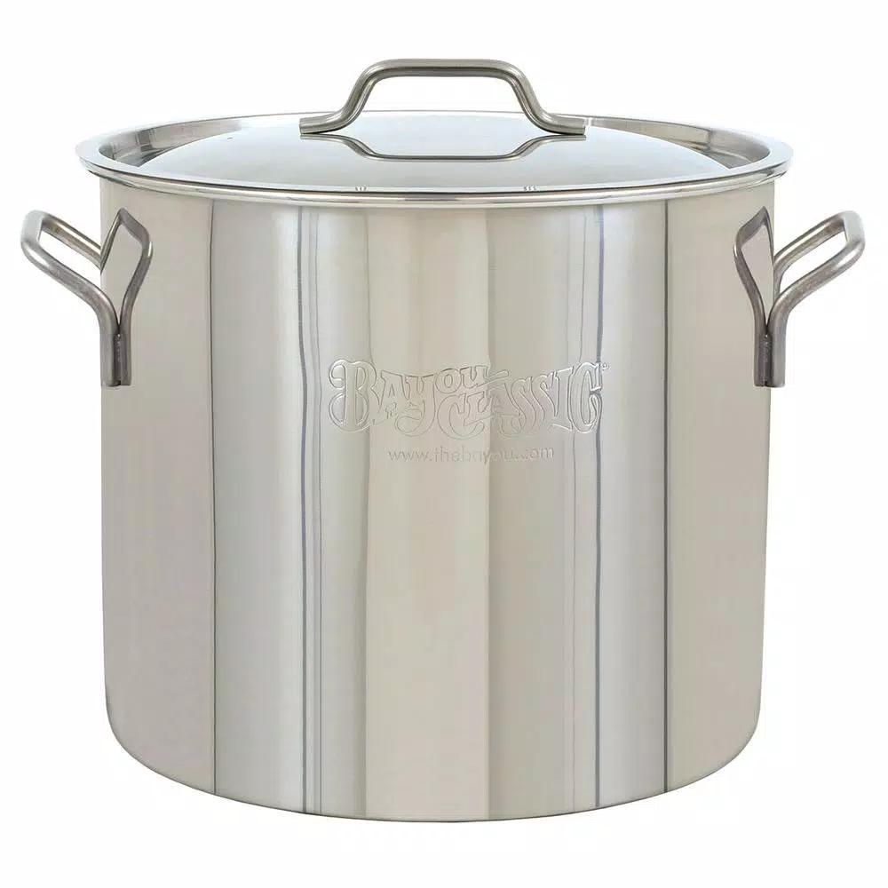 Bayou Classic 20 qt. Stainless Steel Brew Kettle with Lid