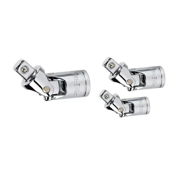 Powerbuilt 3-Piece Universal Joint Set, 1/4 in., 3/8 in., and 1/2 in. Drive