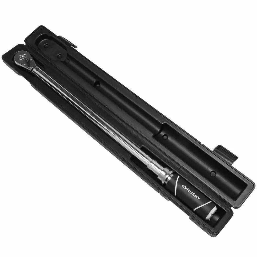 Husky 1/2 in. Drive Torque Wrench and 15 in. Breaker Bar Combo Set