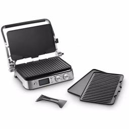 DeLonghi De'Longhi Livenza All-Day Indoor Grill with FlexPress System, Stainless Steel, 130 sq. in. thumbnail 2