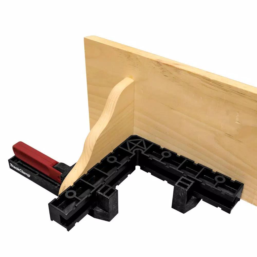Milescraft TrackClampKit100 90-Degree Corner Clamp Track Kit, 5-Piece Set