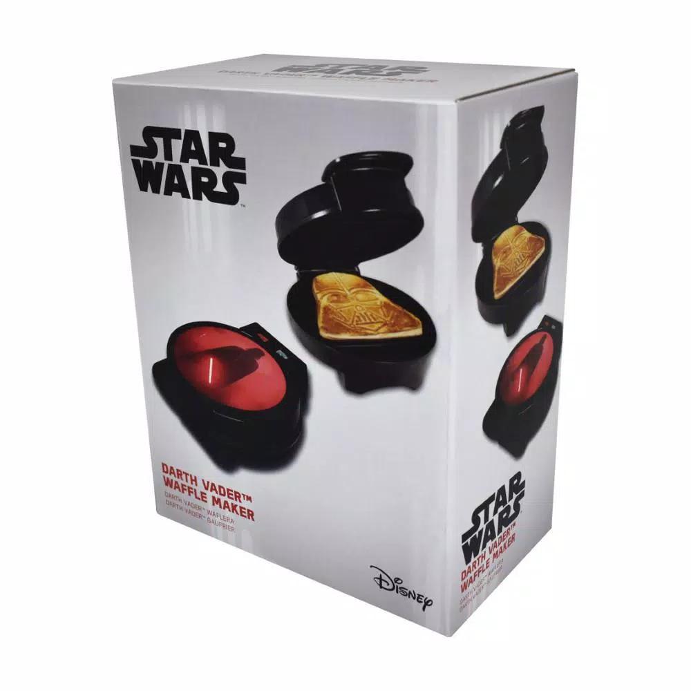 Uncanny Brands Star Wars Darth Vader American Waffle Maker, Black Stainless Steel