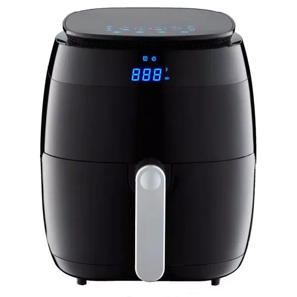 GoWISE USA 5 Qt. Air Fryer with Duo Touchscreen Display, 8 Presets, 1500W, Black