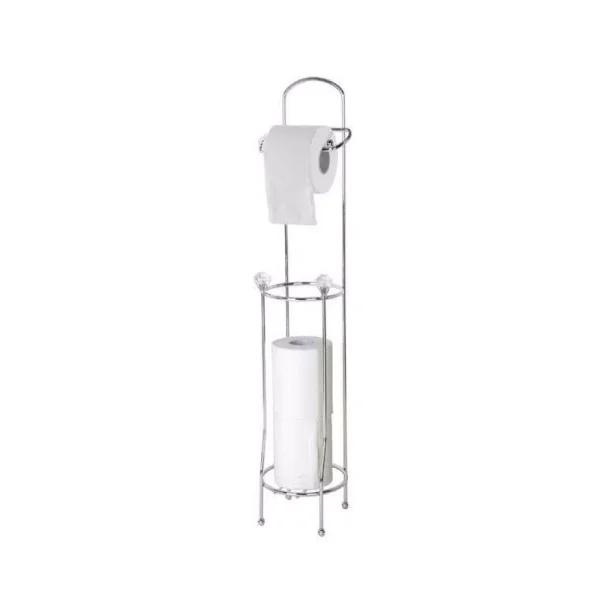 Home Basics Bronze Steel Free-Standing Toilet Paper Holder with 3-Roll Storage Base