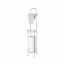 Home Basics Bronze Steel Free-Standing Toilet Paper Holder with 3-Roll Storage Base thumbnail 1