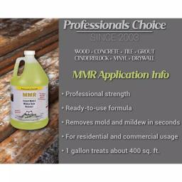 MMR Professional Instant Mold and Mildew Stain Remover, 1 Gallon (4-Pack) thumbnail 7