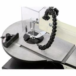 Shop Fox 16 in. Variable Speed Scroll Saw with Foot Switch, LED Light, and Rotary Shaft Attachment thumbnail 4