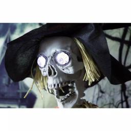 Haunted Hill Farm 5 ft. Animated Skeleton Scarecrow Halloween Prop thumbnail 2