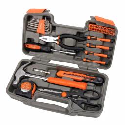 Apollo 39-Piece General Household Tool Set with Blow Molded Case - Orange thumbnail 1