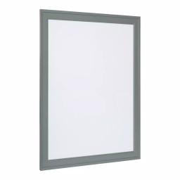 DesignOvation Bosc Gray Framed Magnetic Dry Erase Memo Board with Magnets and Marker thumbnail 2