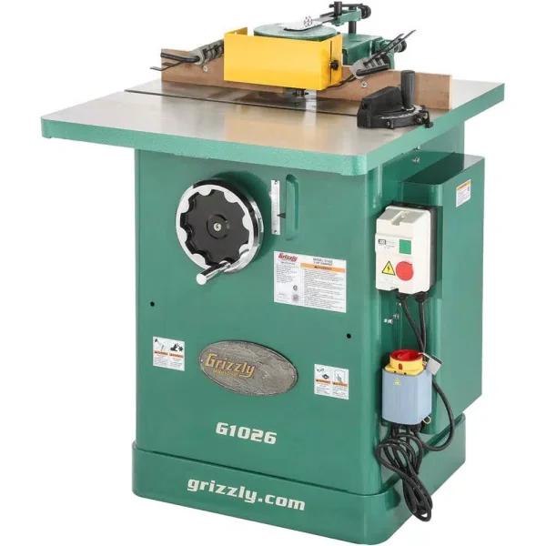 Grizzly Industrial 3 HP Industrial Shaper with Variable Speed and Cast Iron Table