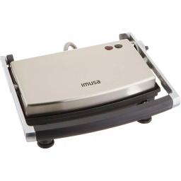 IMUSA 1400W Silver Non-Stick Panini Press and Countertop Grill thumbnail 6