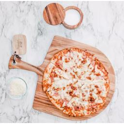 Ironwood Gourmet Acacia Wood Pizza Peel - 14 Inch Serving Board & Pizza Tool thumbnail 8