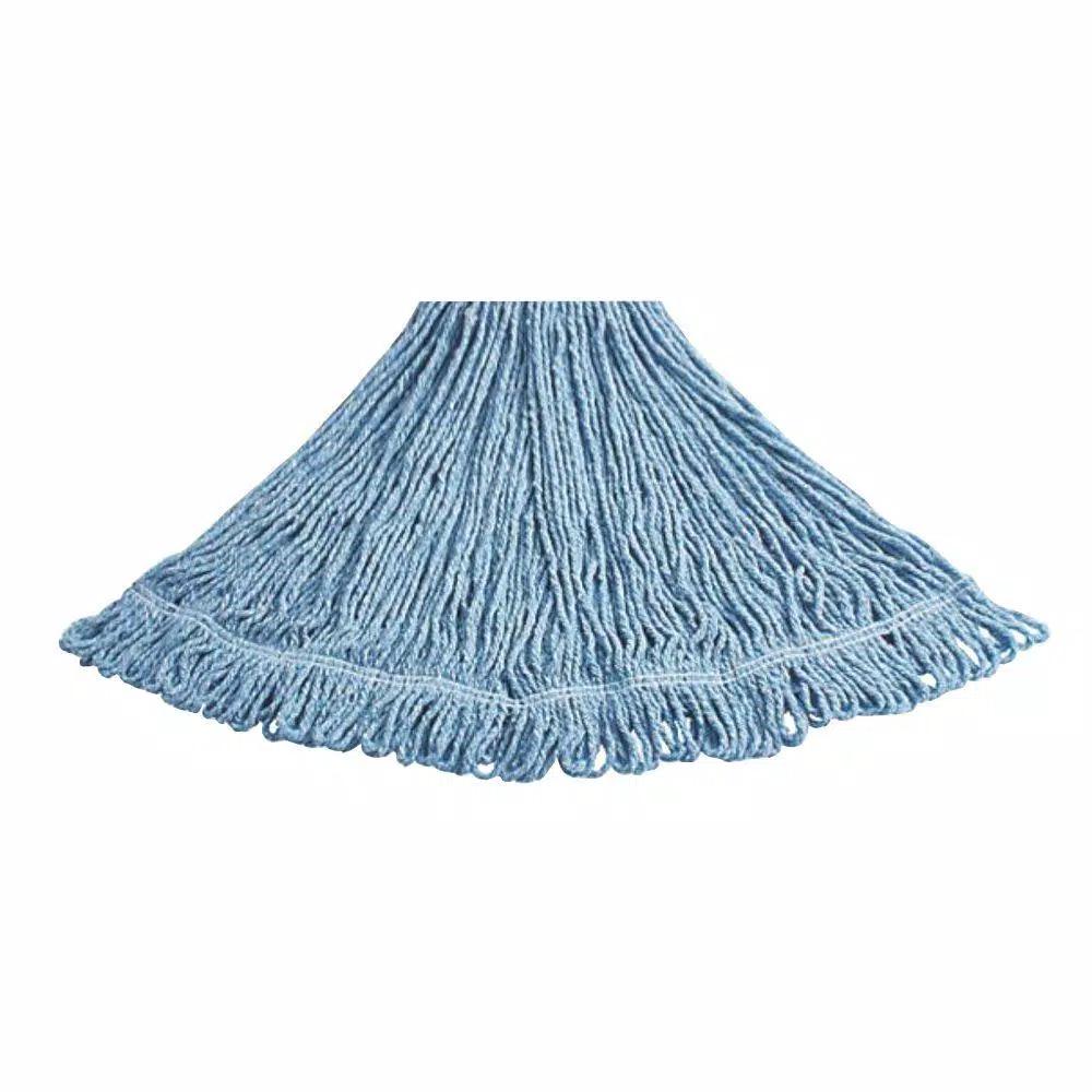 Rubbermaid Commercial Products Rubbermaid Commercial #24 Blend Mop Head Refill, Blue (2-Pack)