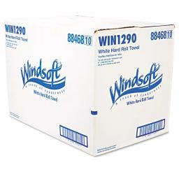 Windsoft Hardwound Roll Towels, 8 in. x 800 ft, White (12 Rolls per Carton) thumbnail 3