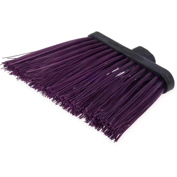 Carlisle Duo-Sweep 8 in. Heavy-Duty Purple Angle Broom Head with 12 in. Flare, 12-Case Pack