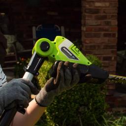 Earthwise 20V Cordless Pole Hedge Trimmer, 20 in. Blade, 2 Ah Battery and Charger Included thumbnail 7