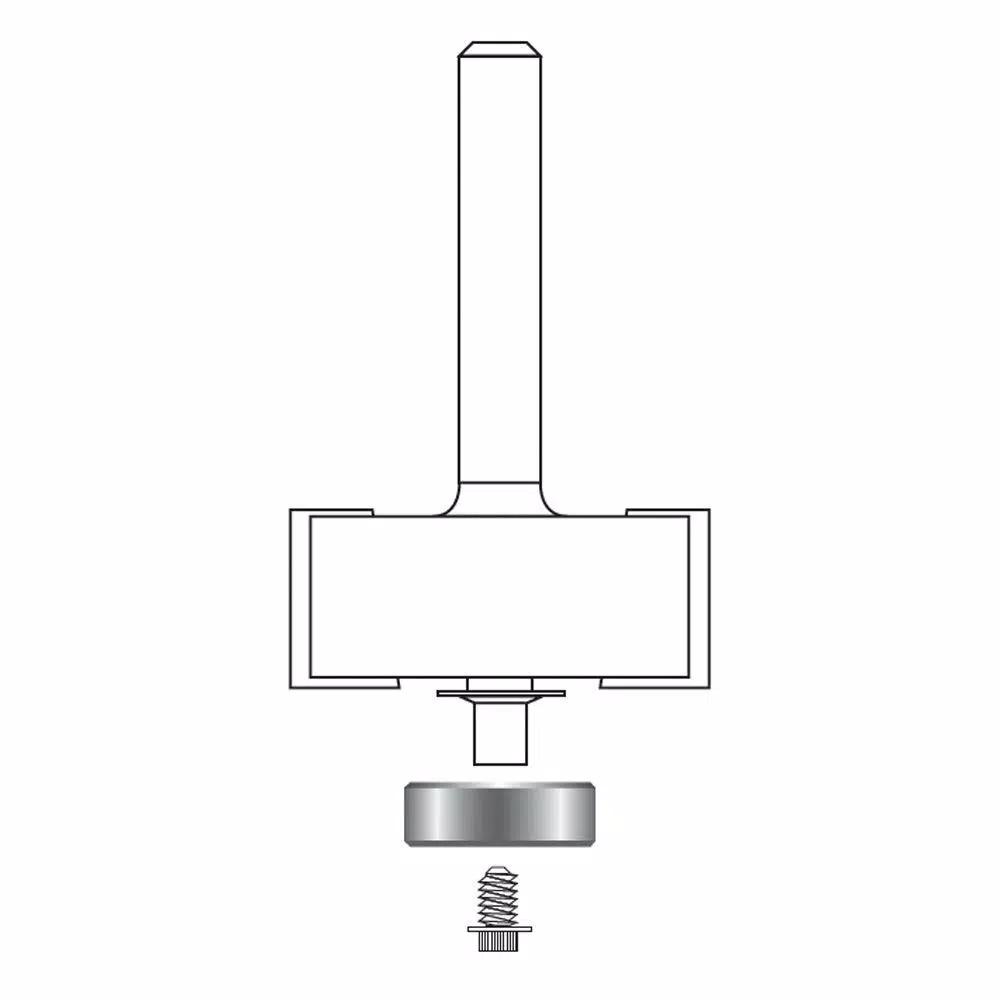 Diablo High-Speed Steel Replacement Bearings Set for Decorative-Edge Router Bits