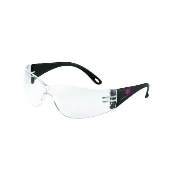 CAT Safety Glasses with Clear Lens and Protective Case