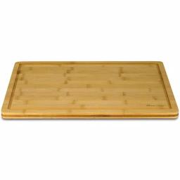 Heim Concept Premium Bamboo Cutting Board and Serving Tray with Drip Groove, 18 x 12 in thumbnail 5