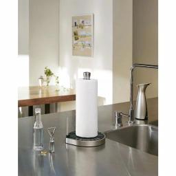 Umbra Spin Click N' Tear Paper Towel Holder, Black Nickel thumbnail 5