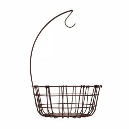 Spectrum Austin Steel Fruit Bowl with Banana Hook, Bronze thumbnail 2