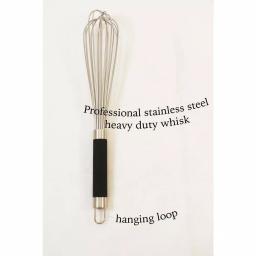 ExcelSteel 14 in. Professional Stainless Steel Heavy Duty Whisk with Non-Slip TPR Grip thumbnail 4