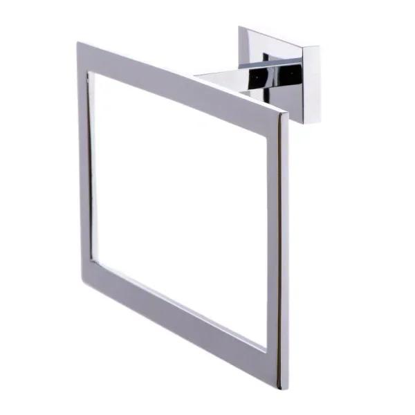 Italia Genoa Polished Chrome Towel Ring - Solid Brass Hand Towel Holder