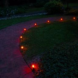 LUMABASE Orange Halloween Pathway Lights, 10-Count C7 Incandescent Bulb Set with 30 ft. Cord thumbnail 3