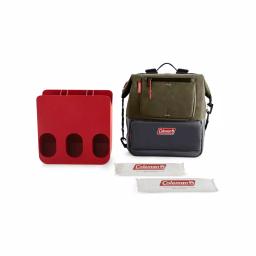 Coleman 4.5QT Convertible Can-Dispensing Backpack Cooler with Reusable Ice Packs, Olive thumbnail 6