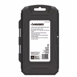 Husky 6-Piece Steel Precision File Set with Ergonomic Handle and Storage Case thumbnail 2